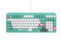 ASUS TUF Gaming K3 Gen II Hatsune Miku Edition Teclado óptico y mecánico RGB con IP57 Impermeable y Resistente al Polvo, diseño Compacto de 98 Teclas, Montaje de Junta de Silicona y Espuma