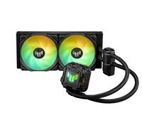 ASUS TUF Gaming LC II 240 ARGB - Enfriadores líquidos todo en uno para CPU con Aura Sync, 2 ventiladores de radiador ARGB TUF Gaming de 120 mm, tubo reforzado, compatible con las últimas CPU Intel y