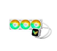 ASUS TUF Gaming LC III 360 ARGB White Edition - Refrigerador de CPU líquido todo en uno, incluye triple ventilador, mangueras de 400 mm, Intel LGA 1851, 1700, 1200 y AMD AM5, AM4, iluminación Aura