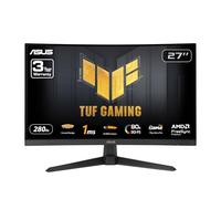 ASUS TUF Gaming Monitor Curvo de 27 Pulgadas 1080P (VG27VQM1B) - Full HD, 1500R, 280Hz, 1ms, desenfoque de Movimiento Extremo bajo, FreeSync Premium, Shadow Boost, Cuidado de los Ojos, 90% DCI-P3,