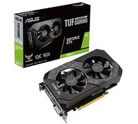 ASUS TUF Gaming NVIDIA GeForce GTX 1660 Ti EVO OC Edition - Tarjeta Gráfica (PCIe 3.0, 6GB GDDR6, HDMI 2. 0b, DisplayPort 1.4, Lubricante de Grado aeroespacial, Diseño Compacto, GPU Tweak II)
