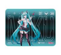 ASUS TUF Gaming P1 Hatsune Miku Edition - Alfombrilla de ratón portátil para juegos, mediana, 25 x 20 cm, aguamarina, revestimiento protector, impermeable, borde reforzado, base de goma antideslizante