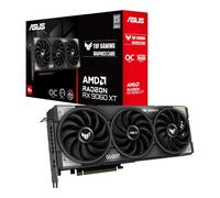 ASUS TUF Gaming Radeon RX 9060 XT 16 GB GDDR6 OC Edition - Tarjeta gráfica, PCIe 5.0, HDMI/DP 2.1, 2.5 Ranuras, Grado Militar, Revestimiento PCB, Doble BIOS, Ventiladores Axial-Tech