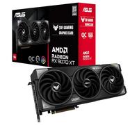 ASUS TUF Gaming Radeon RX 9070 XT OC Edition 16GB GDDR6 - Tarjeta gráfica (PCIe 5.0, HDMI/DP 2.1, 3.125 Ranuras, Grado Militar, Revestimiento PCB, Ventiladores axial-Tech)