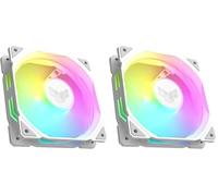 ASUS TUF Gaming TR120 ARGB Reverse Single Pack White Edition - Ventiladores de 120 mm (Marco de 28 mm, presión estática a 2,75 mm H2O, Flujo de Aire de 76,3 CFM, Matriz LED Doble Capa, Aura Sync)