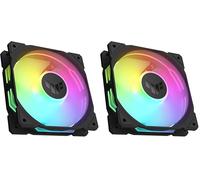 ASUS TUF Gaming TR120 ARGB Single Pack Black Edition - Ventiladores de 120 mm (marco de 28 mm, alta presión estática de 3,3 mm H2O, matriz LED doble capa, Aura Sync, control de ventilador PWM)