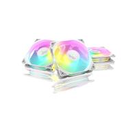 ASUS TUF Gaming TR120 - Paquete triple de aspas de ventilador invertidas ARGB de 120 mm, marco de ventilador de 28 mm, presión estática H2O de 2.75 mm, flujo de aire de 76.3 CFM, matriz LED de doble