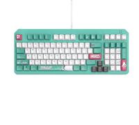 ASUS TUF Gaming x Hatsune Miku Edition - Teclado para Juegos TUF Gaming K3 Gen II Hatsune Miku Edition, diseño de 97 Teclas, Interruptor mecánico óptico RGB, Montaje de Junta de Silicona, Espuma