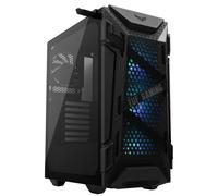 ASUS TUF Gaming GT301 - Chasis para Ordenador ATX de Media Torre, Lateral de Cristal Templado, Frontal con diseño de Panal, Ventilador RGB Aura de 120 mm, Compatible con radiadores de 360 mm