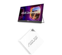 ASUS Upgrade Bundle ZenScreen 22” FHD IPS 100Hz Portable Monitor with USB-C, Stand & Audio RT-AX50 Go WiFi 6 Travel Router, 1500 Mbps, 4G/5G tethering, VPN, USB-C, Compact and Easy Setup