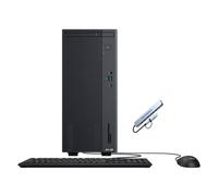 ASUS V500 Mini Tower - Escritorio de 15 L, procesador Intel Core i7-13620H de 10 núcleos, 16 GB de RAM 512 GB SSD, Windows 11 Home, teclado y mouse con cable con hub PLUSERA 8 en 1, gris