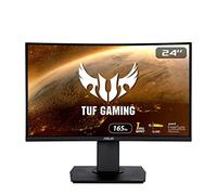 ASUS VG24VQR, Monitor de Gaming Curvo 24", Full HD (1920 x 1080), Frecuencia de Refresco de 165 Hz, Extreme Low Motion Blur, FreeSync Premium, 1 ms MPRT, Shadow Boost, 24 Pulgadas