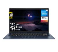 ASUS VivoBook 14 - Laptop empresarial de 14 pulgadas FHD antirreflejos Intel 10-core i5-1334U 24GB DDR4 1TB SSD USB-C cámara de privacidad SonicMaster batería de larga duración carga rápida Win11 ICP