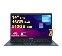 ASUS VivoBook 14 - Laptop empresarial de 14 pulgadas FHD antirreflejos Intel 6-core i3-1215U 16GB DDR4 512GB SSD USB-C cámara de privacidad SonicMaster AI cancelación de ruido carga rápida Win11 ICP