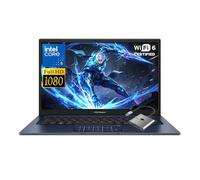 ASUS Vivobook 14 - Laptop FHD de 14 pulgadas, Intel 10-Core 5 120U, 8 GB de RAM 256 GB SSD, Win 11 WiFi 6 Bluetooth cámara web privada, computadora para creador, diseñador, negocios, juegos