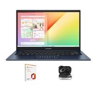 ASUS Vivobook 14 Laptop FHD de 14 pulgadas para estudiantes, negocios, escuela en casa, Intel Core 5 120U, 24GB RAM 1TB SSD, teclado numérico, Office 19 Lifetime & Bundle, Windows 11 Pro, azul