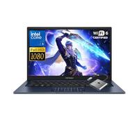 ASUS Vivobook 14 Laptop Intel 10-Core 5 120U (hasta 5 GHz), 16 GB de RAM 512 GB SSD, 14 pulgadas FHD IPS Win 11 WiFi 6 Bluetooth Laptop para estudiantes universitarios de negocios con accesorio GM