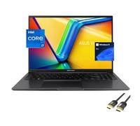 ASUS Vivobook 16 Laptop, pantalla WUXGA IPS Micro-Edge de 16 pulgadas, 12ª generación de 10 núcleos i7-1255U (hasta 4.7 GHz), 24 GB de RAM, SSD PCIe de 1 TB, teclado, 180° Lay-Flat, cámara web, BT,