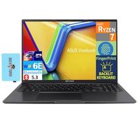ASUS Vivobook 16 - visualización IPS WUXGA de 16 pulgadas (AMD Ryzen 7 7730U, 16 GB DDR4, 1 TB SSD, AMD Radeon, KB retroiluminado, huella digital, WiFi 6E, cámara web, Win 11 Home) con expansor de