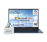 ASUS Vivobook 17 Laptop Computer, Laptop FHD de 17.3 pulgadas, Intel Core i3, 16GB RAM 512GB SSD, Windows 11, Copilot AI, teclado numérico de 10 teclas, HDMI, USB-C, azul bastante