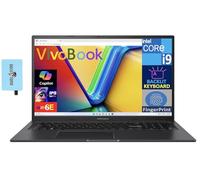 ASUS Vivobook 17X Laptop Pantalla FHD de 17.3 pulgadas (Intel i9-13900H de 14 núcleos, 16 GB de RAM, SSD PCIe de 1 TB, Intel Iris Xe, KB retroiluminado, huella dactilar, WiFi 6E, Win 11 Pro)/w DKZ