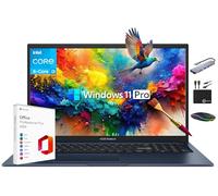 ASUS Vivobook 2025 Laptop empresarial FHD IPS de 17.3 pulgadas, 16 GB de RAM, almacenamiento de 1 TB (SSD de 512 GB + 500 GB de ext), procesador Intel i3 de 6 núcleos, Lifetime Office 2024 Copilot AI