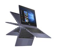 ASUS VivoBook Flip Thin and Light 2 en 1 - Pantalla táctil HD de 11,6 pulgadas, procesador Intel Celeron N3350 de doble núcleo, 4 GB de RAM, 64 GB de almacenamiento eMMC, Windows 10 pulgadas modo S, Office 365 - J202NA-DH01T