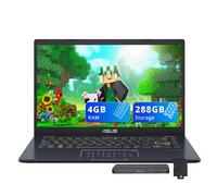 ASUS Vivobook Go - Laptop empresarial FHD de 14 pulgadas, Intel Celeron N4500, 4 GB de RAM, 288 GB de almacenamiento (eMMC de 128 GB + juego de estación de acoplamiento de 160 GB), gráficos Intel UHD