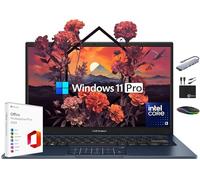 ASUS Vivobook Laptop 2025 Ultra Portable Business Computer, pantalla FHD de 14 pulgadas, 16 GB de RAM, 1 TB de almacenamiento (SSD de 512 GB + 500 GB de ext), Intel i3-1315U de 6 núcleos