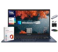 ASUS Vivobook Laptop Business Computer 2025-2026, Lifetime Microsoft Office, Copilot, pantalla FHD de 14 pulgadas, CPU Intel i5 de 10 núcleos, 24 GB de RAM, 1 TB de almacenamiento (SSD de 512 GB + 500