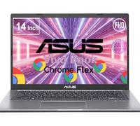 ASUS Vivobook Laptop Chromebook de 14 pulgadas, lector de huellas dactilares, CPU Intel Core de 11ª generación, Turbo Boost de 4.1 GHz, 8 GB de RAM, SSD de 128 GB, ChromeOS Flex, diseñado