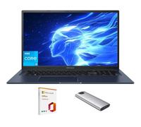 ASUS Vivobook Laptop con pantalla antirreflejos FHD de 17.3 pulgadas, Core i3-1215U (hasta 4.4 GHz), 24 GB de RAM, SSD de 1 TB + SSD portátil de 128 GB, WiFi 6E, cámara web, teclado, Copilot, con 2019