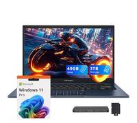 ASUS Vivobook - Laptop empresarial FHD de 14 pulgadas, Intel Core 5 120U, 40 GB de RAM DDR4, almacenamiento de 3 TB (SSD de 2 TB + juego de estación de acoplamiento de 1 TB), gráficos Intel