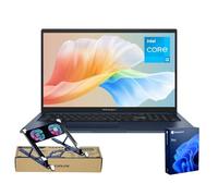 ASUS Vivobook - Laptop empresarial, pantalla FHD de 17.3 pulgadas, Intel Core i3-1215U, 20 GB de RAM, SSD de 2 TB, panel táctil, HDMI, cámara web, Wi-Fi, Windows 11 Pro, azul, paquete con radiador