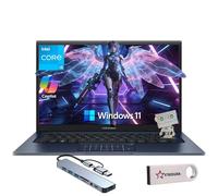 ASUS Vivobook - Laptop FHD de 14 pulgadas, Intel Core i3-1315U, 12 GB de RAM, SSD PCIe de 1 TB, unidad de DVD externa y unidad flash USB, Wi-Fi, HDMI, cámara web, batería de larga duración, panel