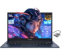 ASUS Vivobook - Laptop FHD de 14 pulgadas para negocios en casa, escuela en casa, Intel 10-Core i5-1334U (Beat i7-1250U), 24GB RAM 1TB SSD, teclado numérico, cámara web privada BT 5.1 Windows 11 Pro