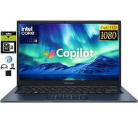 ASUS Vivobook - Laptop FHD i3 de 14 pulgadas, 16 GB de RAM, 256 GB SSD, Intel Core i3-1315U de 6 núcleos (hasta 4.6 GHz), NumberPad, batería de larga duración, cámara web privada, laptop Windows 11