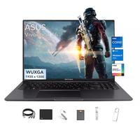 ASUS Vivobook - Laptop ligera WUXGA de 16 pulgadas, pantalla IPS de 1920 x 1200, Intel Core i7-1355U (10 núcleos, hasta 5 GHz), gráficos Iris Xe, 40 GB de RAM, SSD de 1 TB, Windows 11 Pro, con kit de