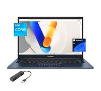 ASUS Vivobook Laptop para estudiantes y negocios, pantalla FHD Micro-Edge de 14 pulgadas, Core i3-1215U de 12ª generación (hasta 4.4 GHz), 24 GB de RAM, SSD PCIe de 1 TB, WiFi 6E, 180° Lay-Flat,