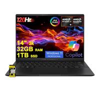 ASUS Vivobook S 14 Laptop alimentada por IA de 14 pulgadas 3K OLED 120Hz ultrafina y ligera AMD de 10 núcleos Ryzen AI 9 365 Wi-Fi 6E 32GB RAM 1TB SSD para creador diseñador profesional Win11Pro