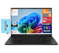 ASUS Vivobook S 14 - Laptop alimentada por IA de 14 pulgadas, pantalla OLED 2.8K (AMD Ryzen AI 9 365, 32GB LPDDR5X, SSD PCIe de 4 TB, AMD Radeon 880M, RGB KB, Win 11 Pro) con MS 365 Personal, DKZ