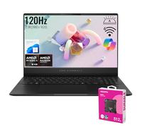 ASUS Vivobook S 16 AI Copilot+ PC Business Laptop, 39.6 cm 2.8K 120Hz, AMD Ryzen AI 9 HX 370, 32GB RAM, 2TB SSD, Radeon Graphics, Wi-Fi 6, RGB retroiluminado KB, Win11 H, paquete con SSD externo ADATA