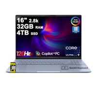 ASUS Vivobook S16 AI PC Laptop 16 pulgadas 2.8k OLED 120Hz (600nits, 100% DCI-P3) Intel 16-core Ultra 9 285H 32GB DDR5 4TB SSD retroiluminado para Designer Creator Business Professional Win11Pro ICP