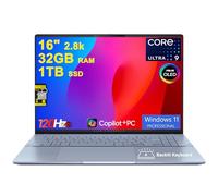 ASUS Vivobook S16 AI PC Laptop 16 pulgadas 2.8k OLED 120Hz (600nits, 100% DCI-P3) Intel 16-core Ultra 9 285H 32GB RAM 1TB SSD retroiluminado para Creator Designer Business Professional Win11Pro ICP