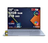 ASUS Vivobook S16 AI PC Laptop 16 pulgadas 2.8k OLED 120Hz (600nits HDR, 100% DCI-P3) Intel 16-core Ultra 9 285H 32GB DDR5 2TB SSD retroiluminado para Creator Business Professional Work Win11 ICP Hub