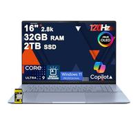 ASUS Vivobook S16 AI PC Laptop de 16 pulgadas 2.8k OLED 120Hz (600nits HDR, 100% DCI-P3) Intel 16-core Ultra 9 285H 32GB DDR5 2TB SSD retroiluminado para Creator Business Professional Work Win11Pro