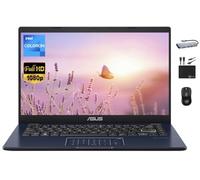 ASUS Vivobook Ultrathin Go Laptop 2024, pantalla FHD de 14 pulgadas, Intel Celeron N4500 de doble núcleo (hasta 2.80 GHz), 4 GB de RAM, 128 GB (64 GB eMMC + 64 GB SD), cámara web, batería larga,