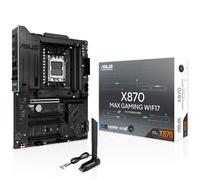 ASUS X870 Max Gaming Wifi7, placa base AMD ATX, 12 + 2 + 1 etapas de alimentación, ranura DDR5, tres ranuras M.2, PCIe 5.0, WiFi 7 con Q-Antena, Ethernet Realtek 2,5 GB, HDMI, USB4 con USB-C, Aura