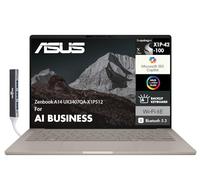 ASUS Zenbook A14 Copilot+ PC AI Business Laptop UX3407 (35.6 cm WUXGA OLED, Qualcomm Snapdragon X Plus (hasta 45 Tops, 8 núcleos), 16GB LPDDR5X, 512GB SSD, WiFi 6E, Win 11 Home) con expansor de puerto