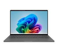 ASUS Zenbook A14 OLED UX3407QA-QD412W Copilot+ PC - Ordenador Portátil 14" WUXGA (Qualcomm Snapdragon X (X1-26-100), 32GB RAM, 512GB SSD, Adreno GPU, Win 11 Home) Gris Islandés - Tec. QWERTY Esp